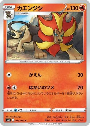 Pyroar (013/070) (Japanese) - S6H Silver Lance