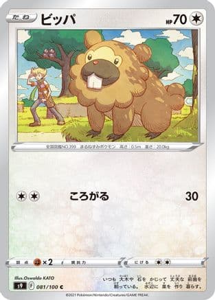 Bidoof (081/100) (Japanese) - S9 Star Birth