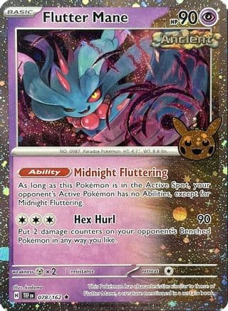 Flutter Mane (Cosmos Holo) 078- Trick or Trade BOOster Bundle 2024 Holofoil