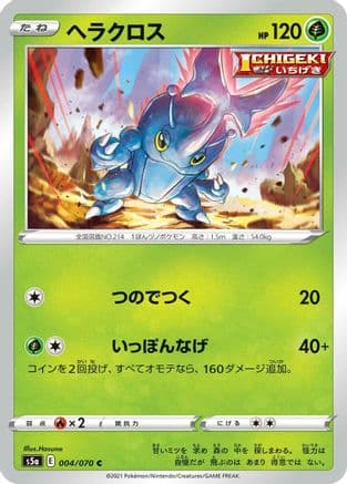 Heracross (004/070) (Japanese) - S5a Peerless Fighters