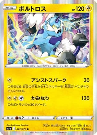 Thundurus (022/070) (Japanese) - S5a Peerless Fighters Holofoil