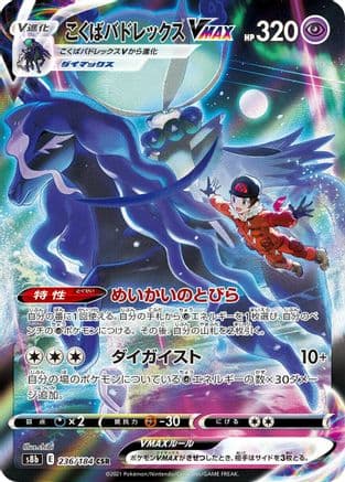 Shadow Rider Calyrex VMAX - 236/184 (236/184) (Japanese) - S8b VMAX Climax Holofoil