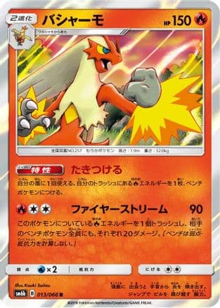 Blaziken (013/066) (Japanese) - SM6b Champion Road Holofoil