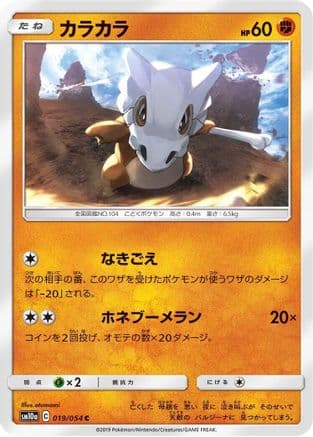 Cubone (019/054) (Japanese) - SM10a GG End