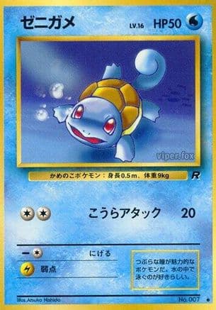 Squirtle (Japanese) - Rocket Gang