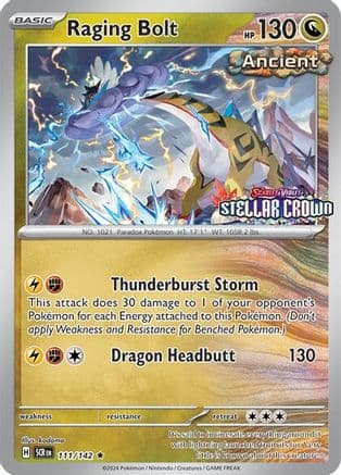 Raging Bolt (Cosmo Holo) (Best Buy) 111- Miscellaneous Cards & Products Holofoil