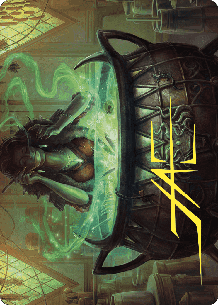 Agatha's Soul Cauldron // Agatha's Soul Cauldron (AWOE-042) - Wilds of Eldraine Art Series (Borderless) Foil