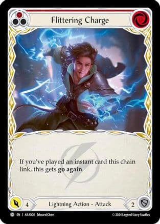 Flittering Charge (Red) (ARA008) - Blitz Deck: Rosetta - Aurora