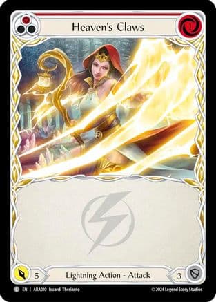 Heaven's Claws (Red) (ARA010) - Blitz Deck: Rosetta - Aurora