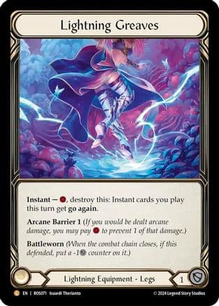 Lightning Greaves (ROS071) - Rosetta Cold Foil
