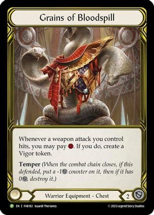 Grains of Bloodspill - FAB182 (FAB182) - Flesh and Blood: Promo Cards