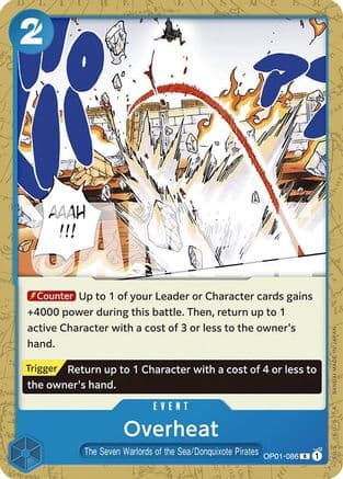 Overheat (OP01-086) - Starter Deck 17: BLUE Donquixote Doflamingo