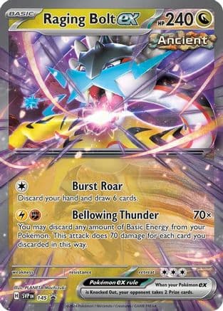 Raging Bolt ex 145- SV Scarlet & Violet Promo Cards Holofoil