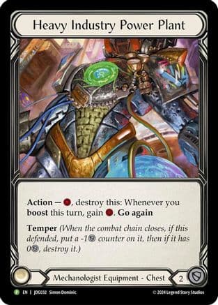 Heavy Industry Power Plant - JDG032 (JDG032) - Flesh and Blood: Promo Cards Cold Foil