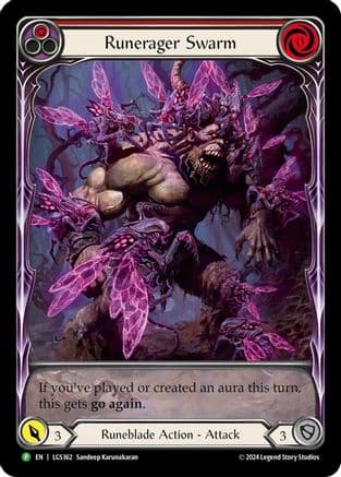Runerager Swarm (Red) (Extended Art) - LGS362 (LGS362) - Flesh and Blood: Promo Cards Rainbow Foil