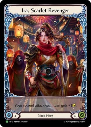 Ira, Scarlet Revenger - HER123 (HER123) - Flesh and Blood: Promo Cards Rainbow Foil