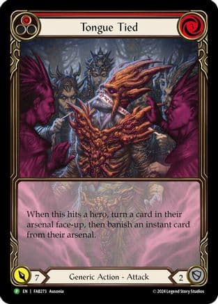 Tongue Tied (Extended Art) - FAB273 (FAB273) - Flesh and Blood: Promo Cards
