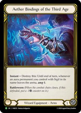 Aether Bindings of the Third Age (Golden) - FAB253 (FAB253) - Flesh and Blood: Promo Cards