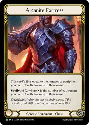 Arcanite Fortress (Golden) - FAB254 (FAB254) - Flesh and Blood: Promo Cards