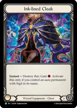 Ink-lined Cloak - LGS318 (LGS318) - Flesh and Blood: Promo Cards