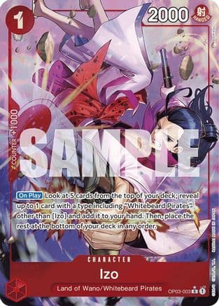 Izo (OP03-003) (Alternate Art) (OP03-003) - Premium Booster -The Best- Foil