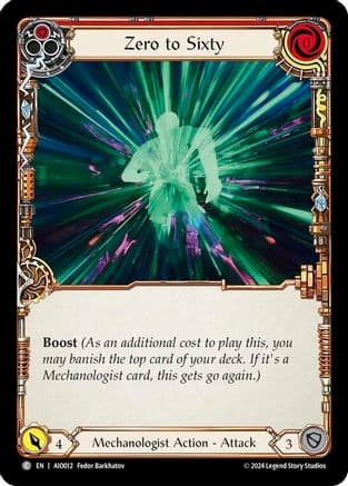 Zero to Sixty (Red) (AIO012) - Armory Deck: Dash