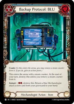 Backup Protocol: BLU (Blue) (AIO025) - Armory Deck: Dash