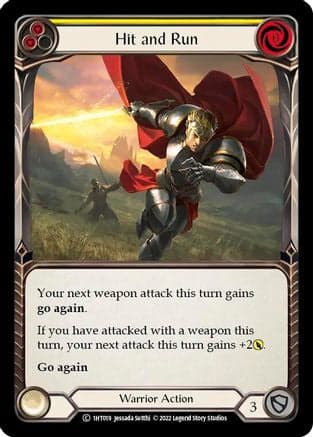 Hit and Run (Yellow) (1HT019) - Historic Pack 1 Blitz Deck: Dorinthea