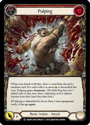 Pulping (Red) (1HR009) - Historic Pack 1 Blitz Deck: Rhinar