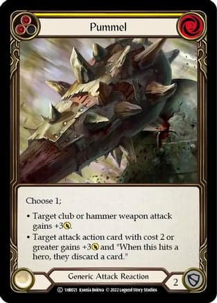 Pummel (Yellow) (1HR021) - Historic Pack 1 Blitz Deck: Rhinar