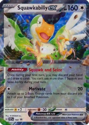 Squawkabilly ex 160- SV Scarlet & Violet Promo Cards Holofoil