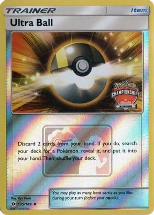Ultra Ball (Europe Championships) 135/149 - League & Championship Cards Reverse Holofoil