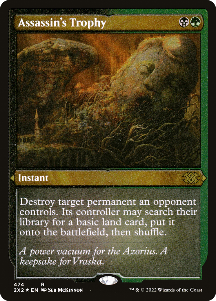 Assassin's Trophy (2X2-474) - Double Masters 2022 Etched Foil