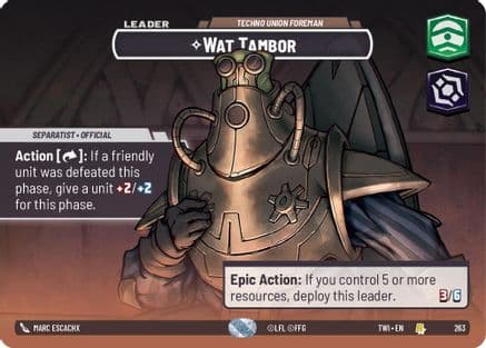 Wat Tambor - Techno Union Foreman (Showcase) (263) - Twilight of the Republic Foil