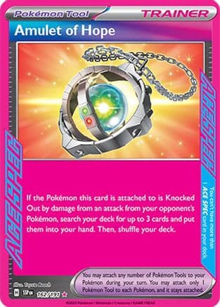 Amulet of Hope 162- SV08 Surging Sparks Holofoil
