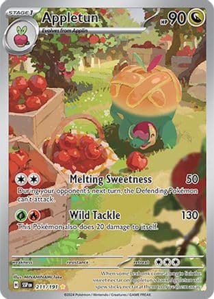 Appletun 211/191 - Holofoil SV08 Surging Sparks - Illustration Rare