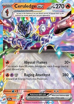 Ceruledge ex 036- SV08 Surging Sparks Holofoil