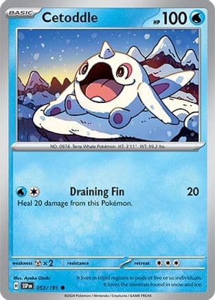 Cetoddle 053- SV08 Surging Sparks Reverse Holofoil