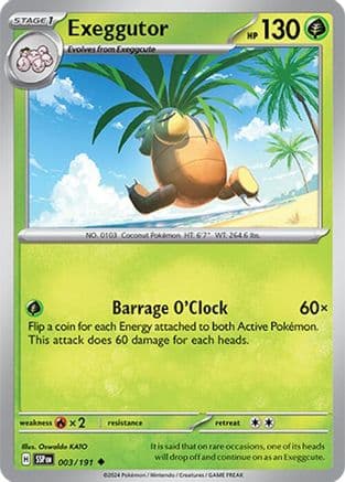 Exeggutor 003- SV08 Surging Sparks Reverse Holofoil