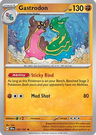 Gastrodon 107- SV08 Surging Sparks Holofoil