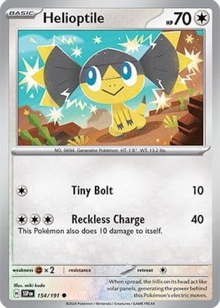 Helioptile 154- SV08 Surging Sparks Reverse Holofoil