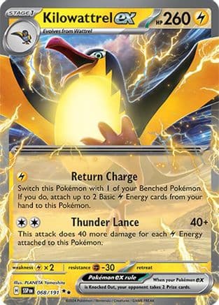 Kilowattrel ex 068- SV08 Surging Sparks Holofoil