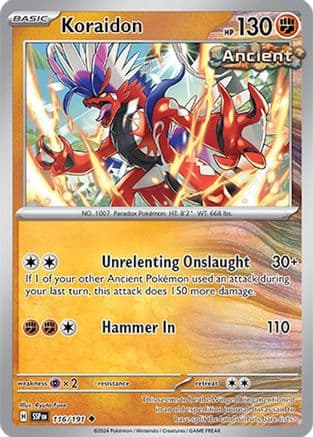 Koraidon 116 SV08 Surging Sparks - Uncommon