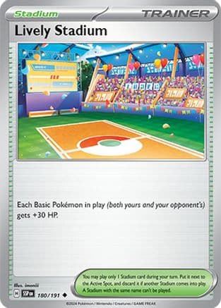 Lively Stadium 180- SV08 Surging Sparks Reverse Holofoil