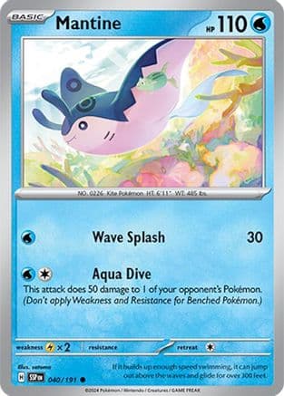 Mantine 040 - Reverse Holofoil SV08 Surging Sparks - Common