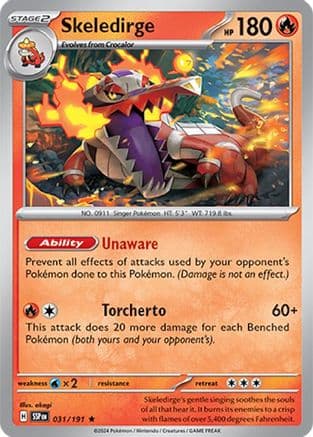 Skeledirge 031- SV08 Surging Sparks Holofoil