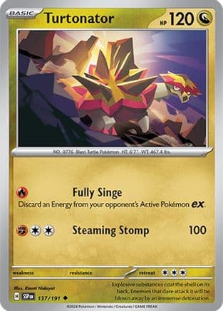 Turtonator 137- SV08 Surging Sparks Reverse Holofoil