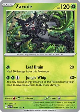 Zarude 011- SV08 Surging Sparks Holofoil