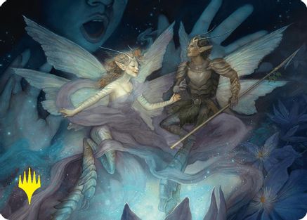 Faebloom Trick Art Card (6/54) (Gold-Stamped Signature) (-006) - Art Series: Foundations