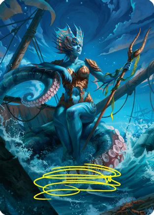 Kaito, Cunning Infiltrator Art Card (30/54) (Gold-Stamped Signature) (-030) - Art Series: Foundations